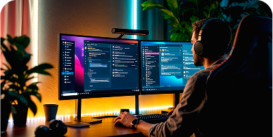 Developer working on startup growth strategy